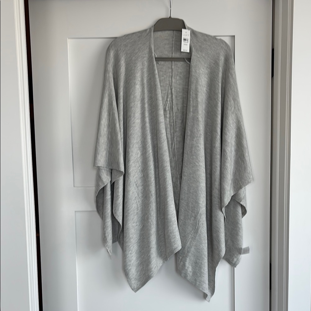 LOFT Gray Women's Wrap Sweater